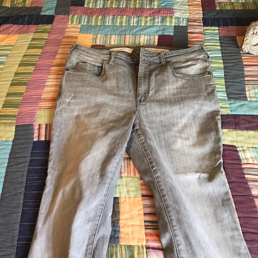 Pilcro Stet fit gray jeans